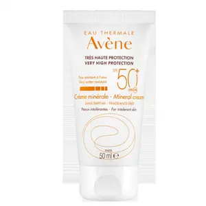 Comparateur de prix : Avene AVÈNE Solaire minéral -Crème solaire peaux intolérantes SPF50+ tube 50ml