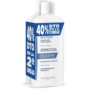 Comparateur de prix : Ducray Elucion duo shampoing antipelliculaire rééquilibrant 2 x 400 ml