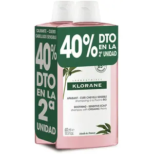 Comparateur de prix : Klorane A La Peonía Bio duo de shampoings apaisants 2 x 400 ml
