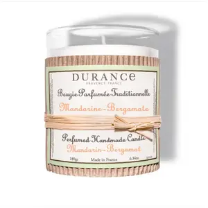 Durance Bougie Traditionnelle Parfumée Mandarine Bergamote pas cher