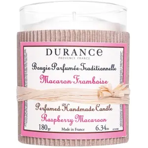 Durance Bougie parfumée macaron framboise pas cher