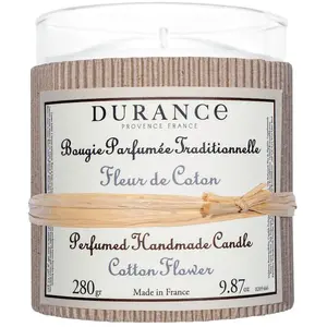 Comparateur de prix : DURANCE Bougie artisanale parfumée Fleurs de Coton , 280 gr
