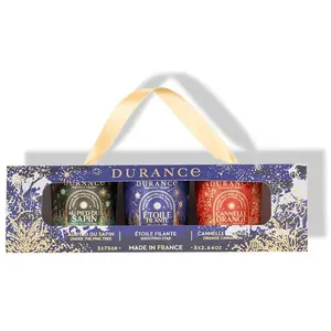 Durance Coffret 3x75 gr Au Pied du Sapin - Etoile Filante - Cannelle Vanille pas cher