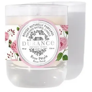 Bougie naturelle parfumée Rose Pétale - Durance pas cher