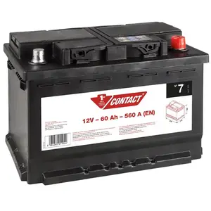 Batterie Voiture Contact N°7 - 60ah / 560a - 12v pas cher
