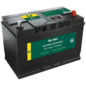 Batterie Voiture Feu Vert U - 91ah / 740a - 12v pas cher