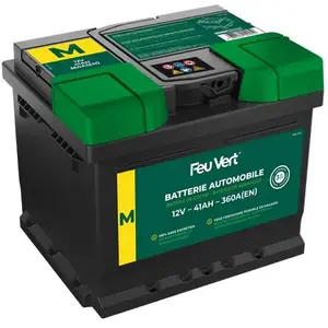 Batterie Voiture Feu Vert M - 41ah / 360a - 12v pas cher
