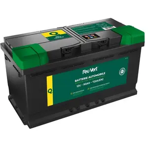 Batterie Voiture Feu Vert Q - 90ah / 720a - 12v pas cher
