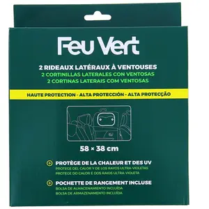 2 Rideaux Latéraux 58x38 Cm Feu Vert PremiumVendu parfeu-vert