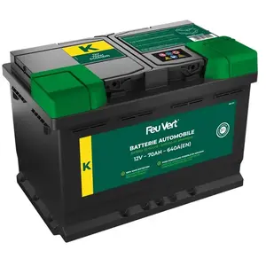 Batterie Voiture Feu Vert K - 70ah / 640a - 12v pas cher
