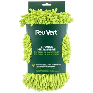 Eponge Microfibre Lavage & Démoustiquante Feu Vert pas cher