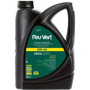 Huile Moteur Feu Vert C3 5w40 5l pas cher
