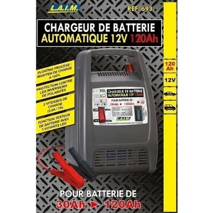 Comparateur de prix : L.A.I.M. CHARGEUR BATTERIE 12V 120AH AUTOMATIQUE (10A)