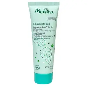 Comparateur de prix : Melvita Masque exfoliant & purifiant bio - Nectar Pur - Peaux mixtes à grasses - 75 ml
