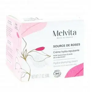 Comparateur de prix : Melvita Source de Roses Crème Hydra-Repulpante Bio 50ml