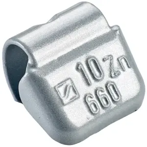 Tiptop - Masse 161 jante tôle à bord plat zinc plastifié 40g - lot de 10 pcs - 5666400 pas cher