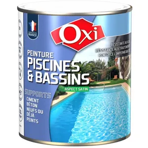 Comparateur de prix : Peinture piscine - OXI - 2.5 L - Blanc - Satiné - Glycérophtalique