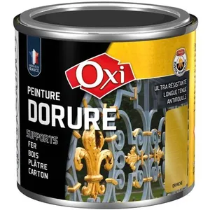 Comparateur de prix : Peinture satinée décorative - OXI - Or riche - 125mL - Intérieur/Extérieur - Acrylique