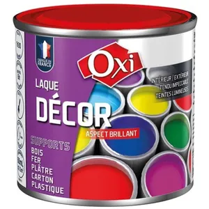 Comparateur de prix : OXI Durieu Laque decor multi-support brillant int/ext rouge 60ml