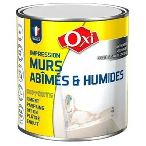 OXI Durieu - Sous couche mur humide blanc - Contenant (en l): 0.5Vendu paramazon