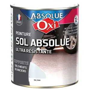 Comparateur de prix : OXI Peinture sol absolue RAL7035 - 2,5 L - Gris clair