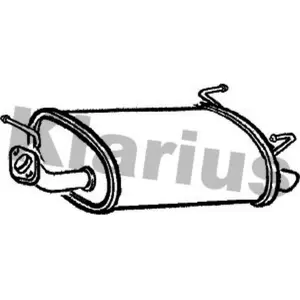 Silencieux Arrière Klarius 210781 pas cher