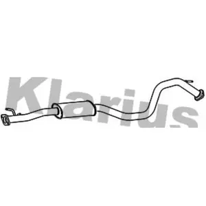 Klarius VEGAZ DS-385 Silencieux Intermédiaire Longueur: 1745mm pas cher