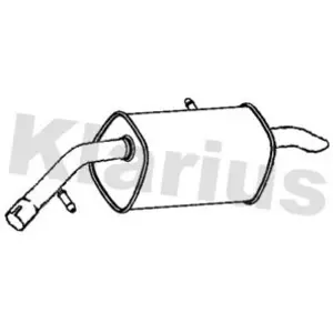 Klarius Silencieux arrière 221660 pas cher