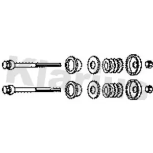 Klarius Kit d'assemblage, système d'échappement 401151Vendu parwinparts
