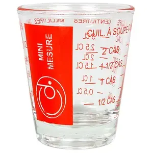 Comparateur de prix : Waam - Mesure mini en verre de 5 à 35 ml Verres 1 pieces unisex