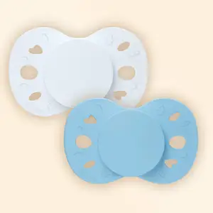 BIOLANE Lot de 2 sucettes anatomiques +18 mois / Bleu BSAE3BB pas cher