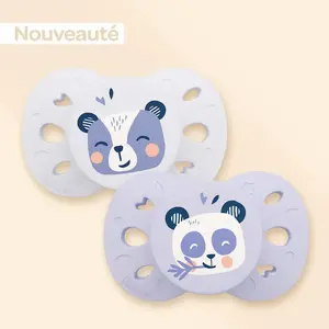 Biolane Sucettes Anatomiques - 18 Mois Et Plus Lilas Imprimé pas cher
