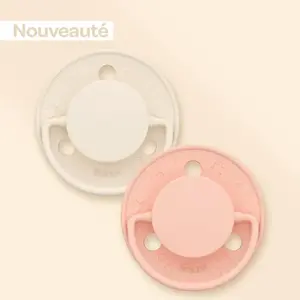 Biolane Sucettes Rondes - 0 À 6 Mois Rose/beige pas cher