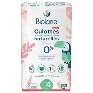 Comparateur de prix : Couches Culottes Naturelles - BIOLANE - Taille 4 - 42 unités