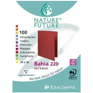 Comparateur de prix : Chemise Exacompta - Paquet de 100 chemises Bahia "220" 24x32cm Blanc