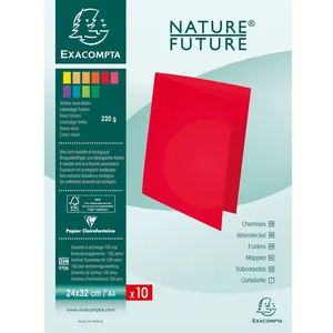 Comparateur de prix : Chemises Bahia 220 - EXACOMPTA - Assortiment de 10 couleurs - Carte 220g/m²