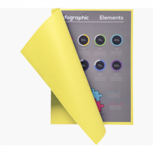 Exacompta - 100 sous-chemises recyclées au format A4 - Exacompta Jaune pas cher
