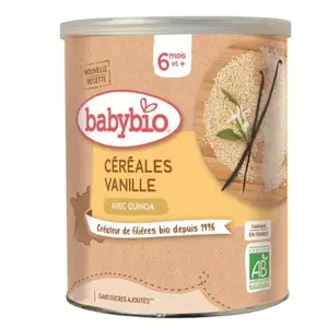 Comparateur de prix : Babybio - Céréales Vanille - Bio - 220g - Dès 6 mois