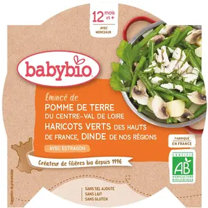 Comparateur de prix : Babybio émincé de pomme de terre du Centre-Val de Loire 230gr