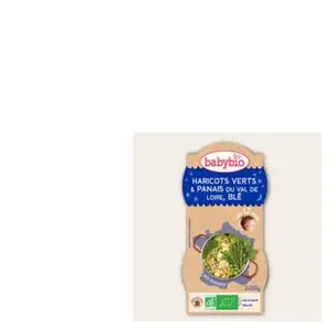 Comparateur de prix : Babybio Repas Soir Bol Haricots Verts Panais Blé +12m Bio 2 x 200g