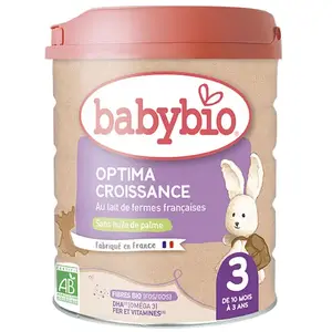 Comparateur de prix : BABYBIO Lait infantile - Optima croissance 3ème age 10mois-3ans bio 800g
