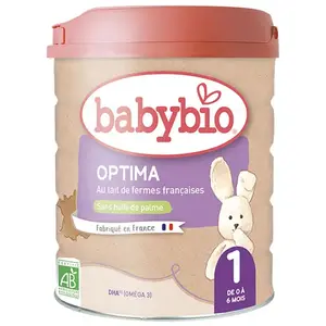 Comparateur de prix : Babybio - Optima 1 - Bio - 800g - Dès 0-6 mois