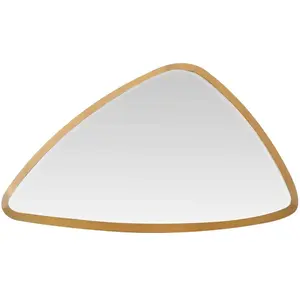 EMDE Miroir triangle arrondi doré 46x27x4cm pas cher