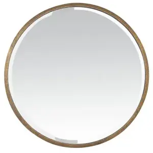 Emdedesign Miroir rond en métal doré Ø60 x ep.1cm pas cher