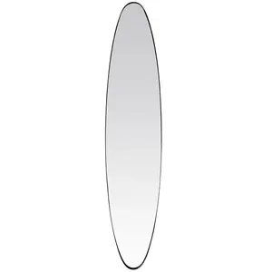 EMDE Miroir ovale aux bords fins noir 24x118cm - Taille unique pas cher