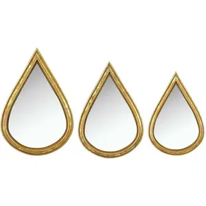 EMDE Lot de 3 miroirs gouttes 12, 14 et 16 cm pas cher