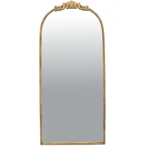 EMDE Miroir métal doré fronton 70x160cm pas cher