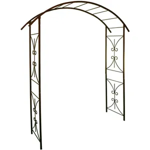 Comparateur de prix : Arche tube CAR20 pont fer vieilli - 180x50x220 cm - Acier époxy TU