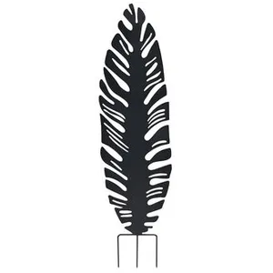 Comparateur de prix : LOUIS MOULIN Déco en métal à planter Feuille - 30x100 cm - anthracite