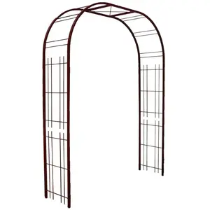 Louis Moulin Arche premium tube CAR25 treillage fer vieilli - 195x50x2... pas cher